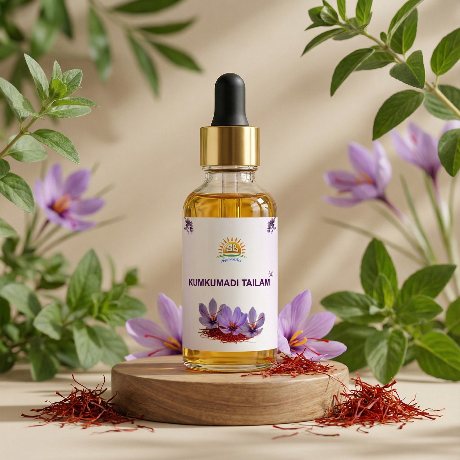 Sri Bhaskara Kumkumadi Tailam (25 ml)