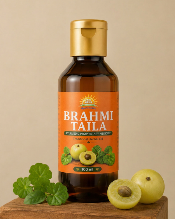 01 Brahmi Taila Ayurvedic Herbal Hair Oil