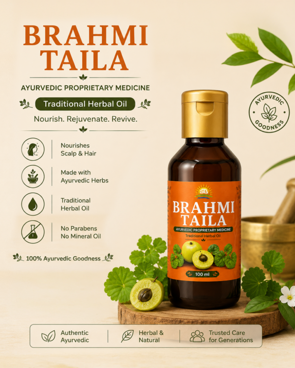 05 Brahmi Taila Ayurvedic Herbal Hair Oil