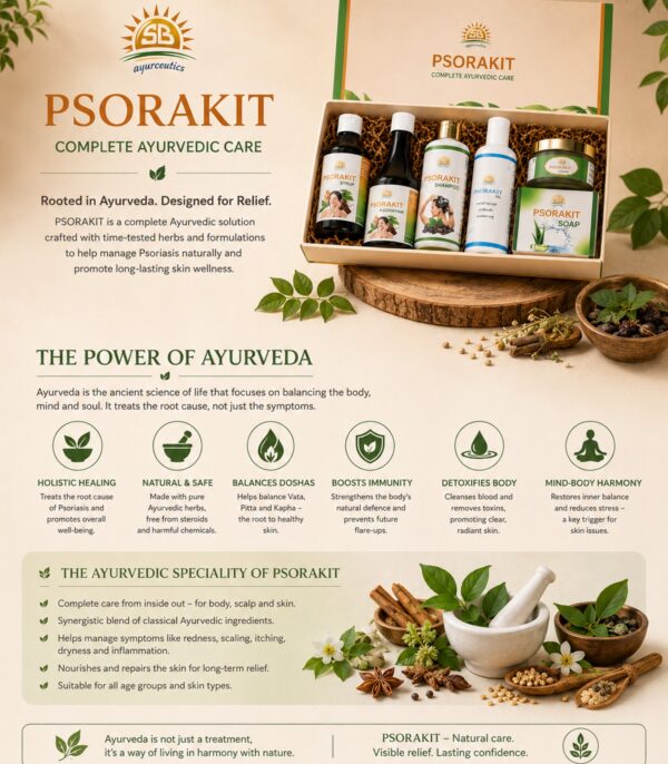 Psorakit Complete Ayurvedic Care Kit